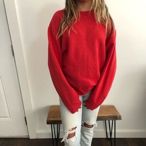 Vintage red crewneck sweatshirt